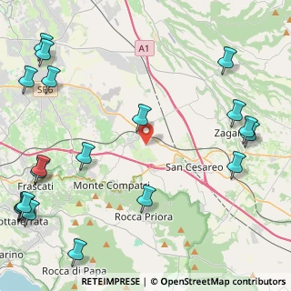 Mappa Via Valle Zita, 00030 Colonna RM, Italia (7.066)