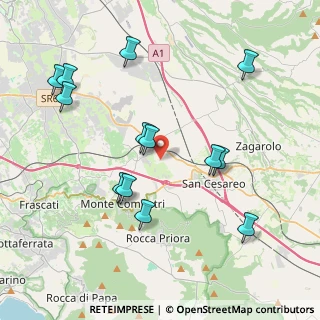Mappa Via Valle Zita, 00030 Colonna RM, Italia (4.48077)