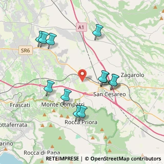 Mappa Via Valle Zita, 00030 Colonna RM, Italia (4.135)
