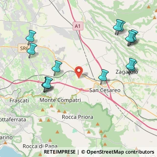 Mappa Via Valle Zita, 00030 Colonna RM, Italia (5.52571)