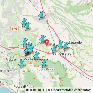 Mappa Via Valle Zita, 00030 Colonna RM, Italia (4.13647)