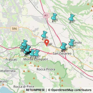 Mappa Via Valle Zita, 00030 Colonna RM, Italia (4.23111)