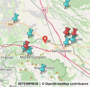 Mappa Via Valle Zita, 00030 Colonna RM, Italia (4.7075)