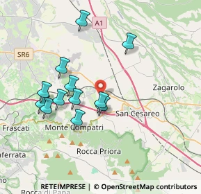Mappa Via Valle Zita, 00030 Colonna RM, Italia (3.68333)