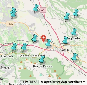 Mappa Via Valle Zita, 00030 Colonna RM, Italia (5.23538)