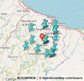 Mappa Larino, 86035 Larino CB, Italia (10.1665)