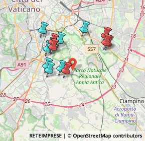 Mappa Via della Formelluccia, 00178 Roma RM, Italia (3.49267)