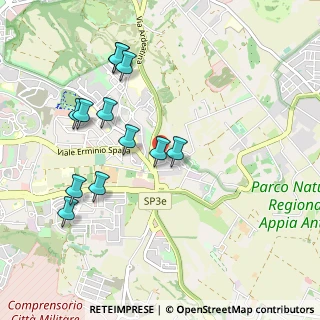 Mappa Via della Formelluccia, 00178 Roma RM, Italia (1.05417)