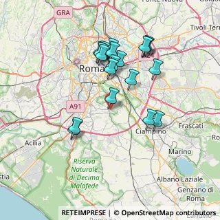 Mappa Via della Formelluccia, 00178 Roma RM, Italia (7.30737)