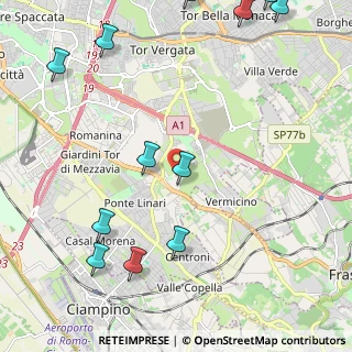 Mappa Via Lucio Colletti, 00173 Roma RM, Italia (3.16833)