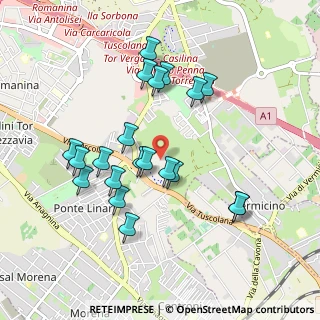 Mappa Via Lucio Colletti, 00173 Roma RM, Italia (0.9515)