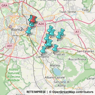 Mappa Via Lucio Colletti, 00173 Roma RM, Italia (6.05133)