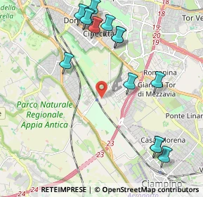 Mappa Via Elio Fausto, 00178 Roma RM, Italia (2.59143)