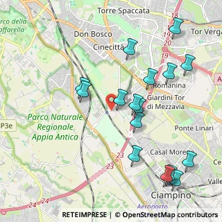 Mappa Via Elio Fausto, 00178 Roma RM, Italia (2.37563)