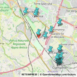 Mappa Via Elio Fausto, 00178 Roma RM, Italia (2.8815)