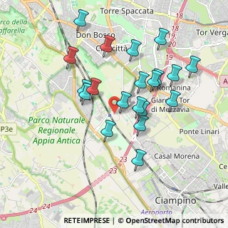 Mappa Via Elio Fausto, 00178 Roma RM, Italia (1.869)