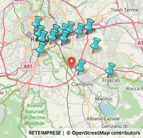 Mappa Via Elio Fausto, 00178 Roma RM, Italia (7.87105)