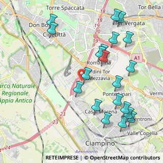 Mappa Via Roberto Paribeni, 00173 Roma RM, Italia (2.5235)