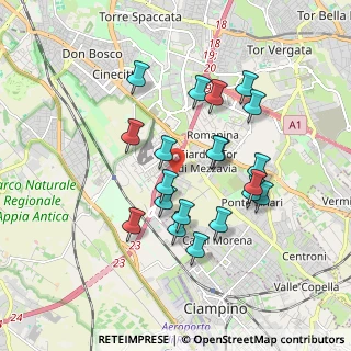 Mappa Via Roberto Paribeni, 00173 Roma RM, Italia (1.7435)