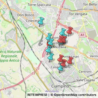 Mappa Via Roberto Paribeni, 00173 Roma RM, Italia (1.45)