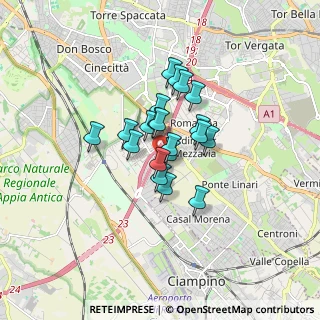 Mappa Via Roberto Paribeni, 00173 Roma RM, Italia (1.1315)