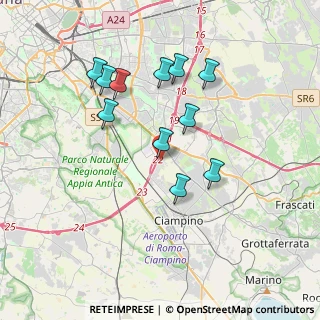 Mappa Via Roberto Paribeni, 00173 Roma RM, Italia (3.58545)