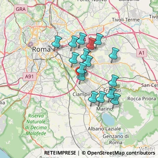 Mappa Via Roberto Paribeni, 00173 Roma RM, Italia (6.02313)