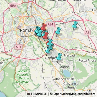 Mappa Via Pietro Crosarosa, 00173 Roma RM, Italia (4.9175)