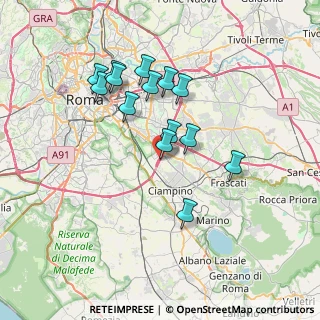 Mappa Via Pietro Crosarosa, 00173 Roma RM, Italia (6.76357)