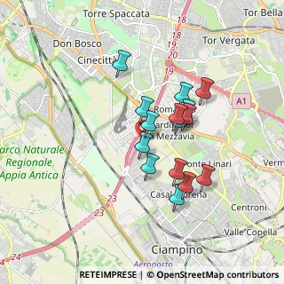 Mappa Via Pietro Crosarosa, 00173 Roma RM, Italia (1.48933)