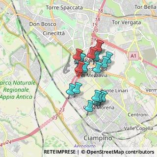 Mappa Via Pietro Crosarosa, 00173 Roma RM, Italia (1.2545)