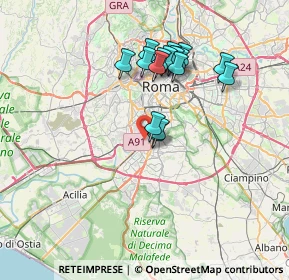 Mappa Roma, 00100 Roma RM, Italia (6.63188)