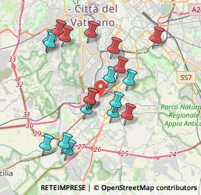 Mappa Roma, 00100 Roma RM, Italia (3.77158)