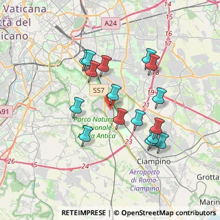 Mappa Via Amantea, 00178 Roma RM, Italia (3.5425)