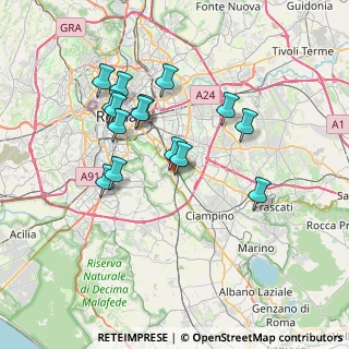 Mappa Via Amantea, 00178 Roma RM, Italia (6.98267)