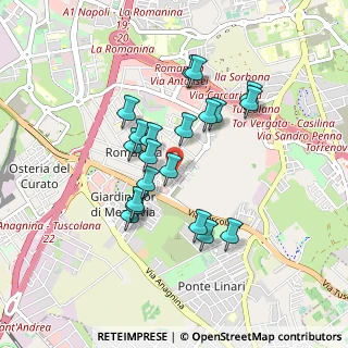 Mappa Piazza Vincenzo Simoncelli, 00173 Roma RM, Italia (0.7975)