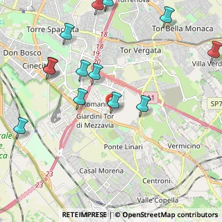 Mappa Piazza Vincenzo Simoncelli, 00173 Roma RM, Italia (2.73462)