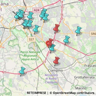 Mappa Via Stignano, 00173 Roma RM, Italia (5.02889)