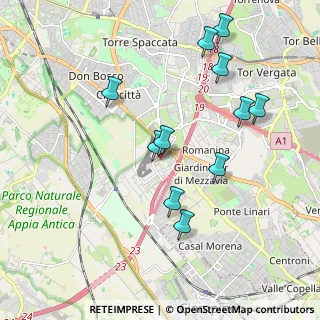 Mappa Via Stignano, 00173 Roma RM, Italia (2.07273)
