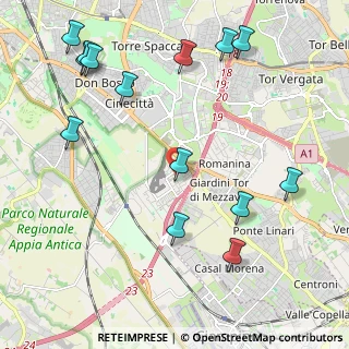 Mappa Via Stignano, 00173 Roma RM, Italia (2.79286)
