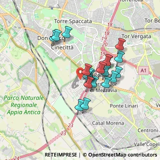 Mappa Via Zungri, 00173 Roma RM, Italia (1.4975)