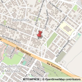 Mappa Via Francesco di Benedetto, 406, 00173 Roma, Roma (Lazio)