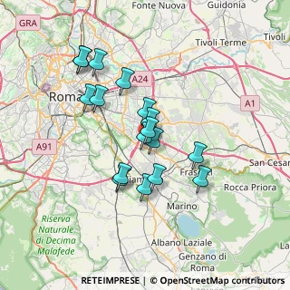 Mappa Via Maso Finiguerra, 00173 Roma RM, Italia (6.29765)
