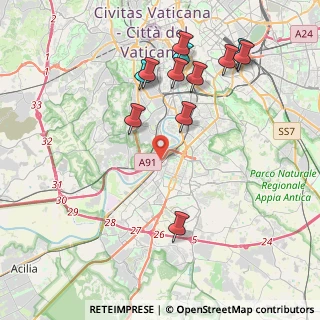 Mappa Via del Cappellaccio, 00144 Roma RM, Italia (4.61667)