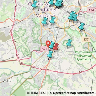 Mappa Via del Cappellaccio, 00144 Roma RM, Italia (6.002)