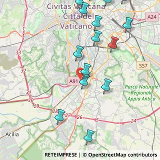 Mappa Via del Cappellaccio, 00144 Roma RM, Italia (5.66)