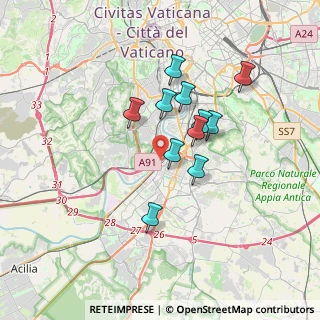 Mappa Via del Cappellaccio, 00144 Roma RM, Italia (2.94364)