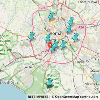 Mappa Via del Cappellaccio, 00144 Roma RM, Italia (7.68455)
