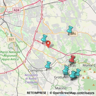 Mappa Via Santo Mazzarino, 00133 Roma RM, Italia (5.83364)