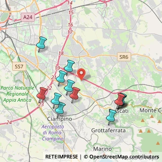Mappa Via Santo Mazzarino, 00133 Roma RM, Italia (4.35846)